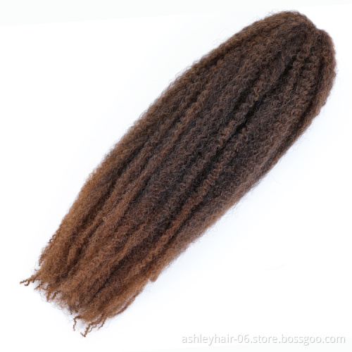 18 Inch 60G Cheap Afro Twist Kinky Hair Extension Marley Braid For Black Women